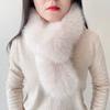 Fox Hair Scarf Women's Winter Double-sided Scarf Korean Version Long Thickened Cross Neck Cover Imitation Fur Rabbit Fur Scarf