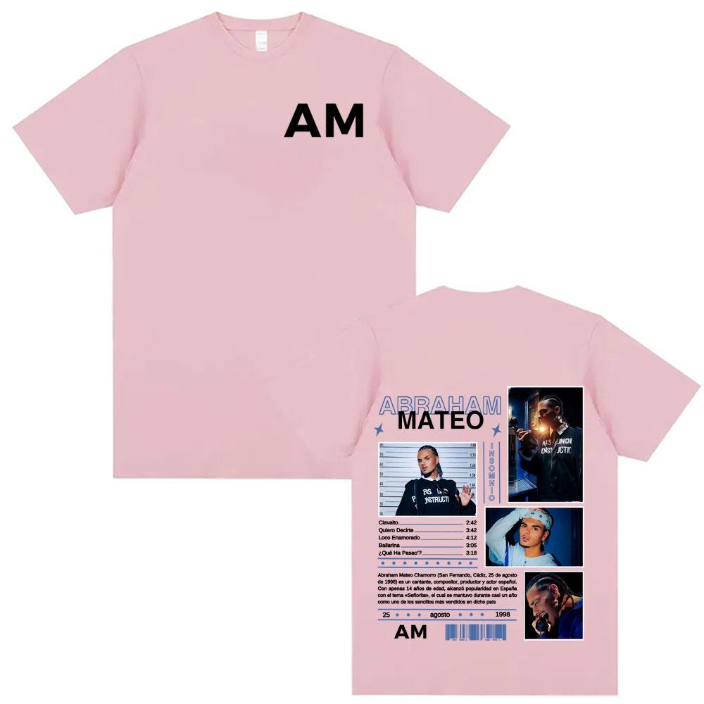 2025 Summer Rapper Abraham Mateo Tour Graphic Tshirt Unisex Women Hip Hop High Quality Oversized 100 Pure Cotton Printed Tshirt