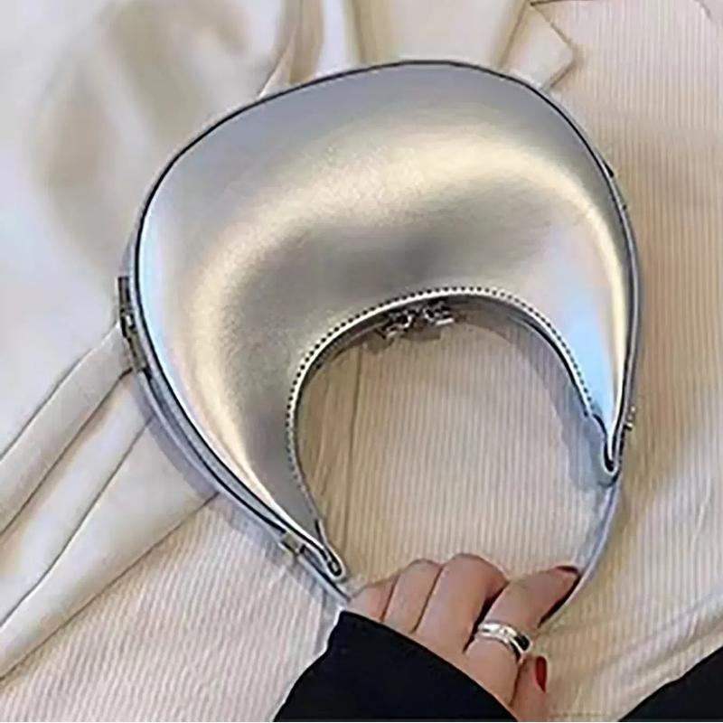 Роскошные дизайнерские сумки на плечо для женщин, сумка-хобо в форме полумесяца, женская модная брендовая сумка подмышками, маленькая сумка-клатч из искусственной кожи, кошелек