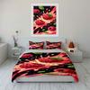 Raspberries with splash patterns. Bedding sets Duvet cover sets Duvet covers Pillowcases(1*Duvet Cover 2*Pillowcases without duvet insert)