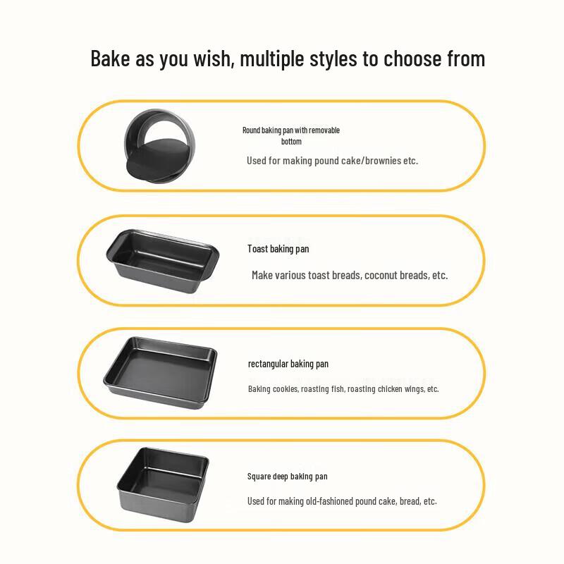 maxcook 11-дюймовые двусторонние антипригарные формы для выпечки из углеродистой стали (2-Pack)