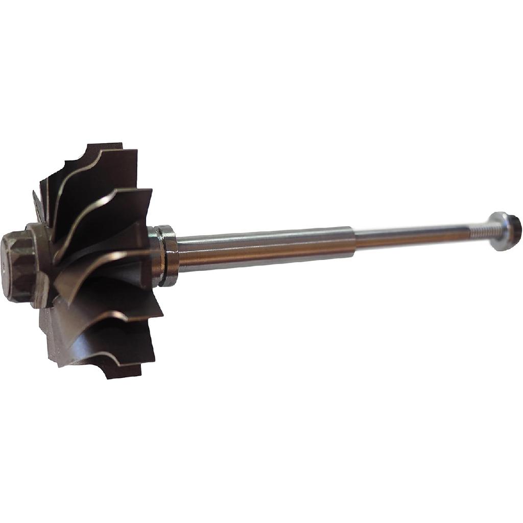 Turbo Wheel Shaft Turbine Fits for Holset HX35 HX35W HX40W HX351CW HIE HIC Cummins Dodge Truck Turbocharger 3592766 3538881 3519336 12 Blades Upgrade