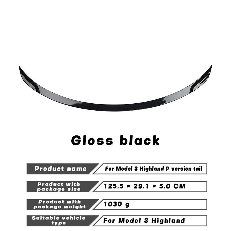 Rear Trunk Spoilers For New Tesla Model 3 Highland 2024 ABS Carbon Fiber Original Model 3 High-performance Exterior Accessories