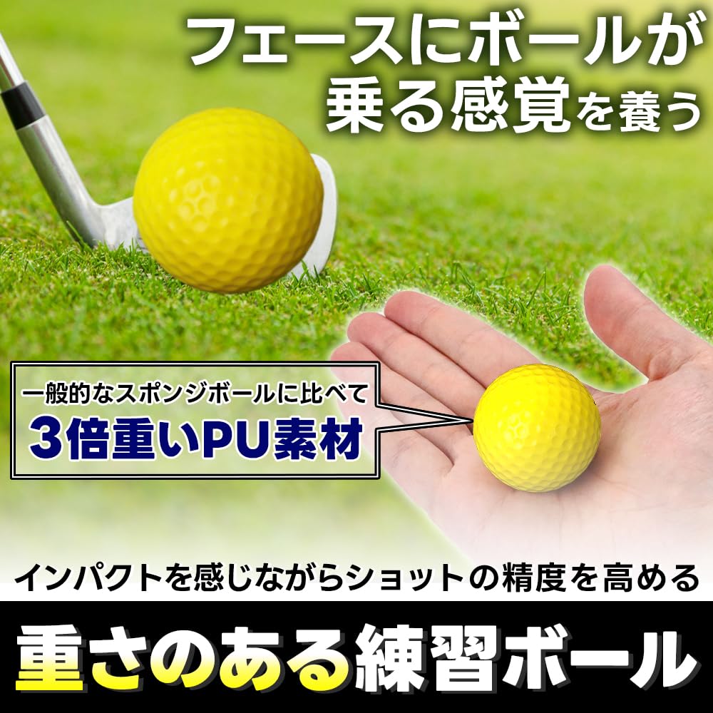 G Golf Ball Set for Indoor 12 Driving Approach Hitting Feel TMR.Breath Training, Balls, Range, Practice, Impact,