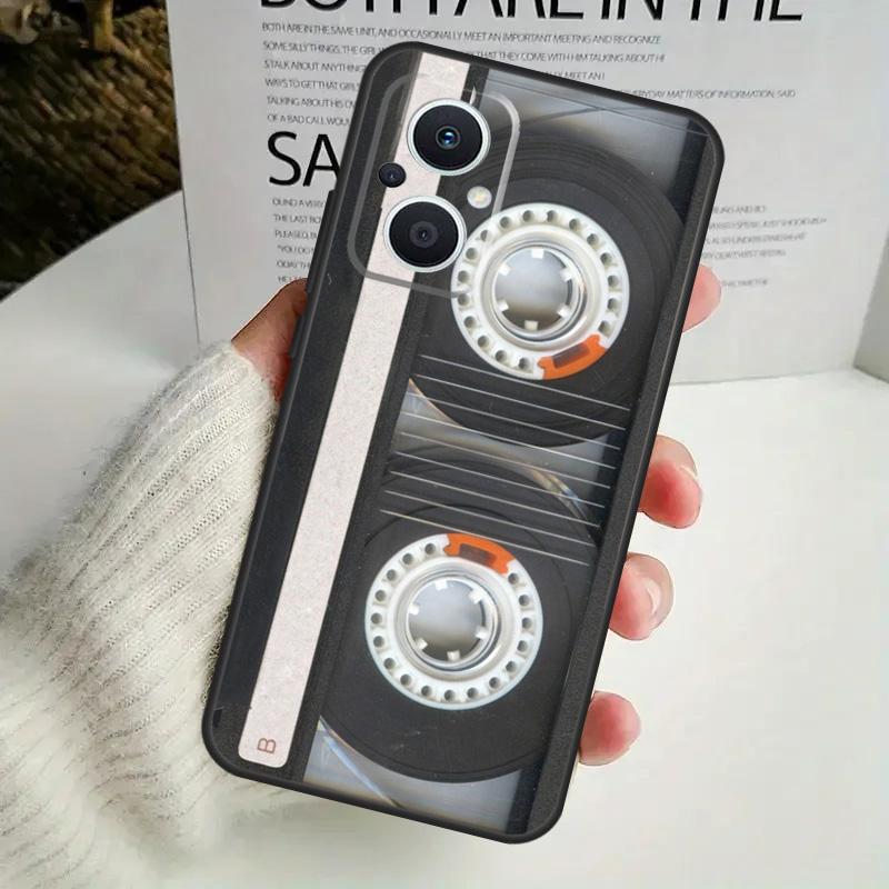 Cassette Mix Tape Case For OPPO Reno 8T 4Z 5Z 8 10 11 Pro 4 5 6 7 Lite OPPO Find X6 Pro X3 X2 X5 Lite Cover