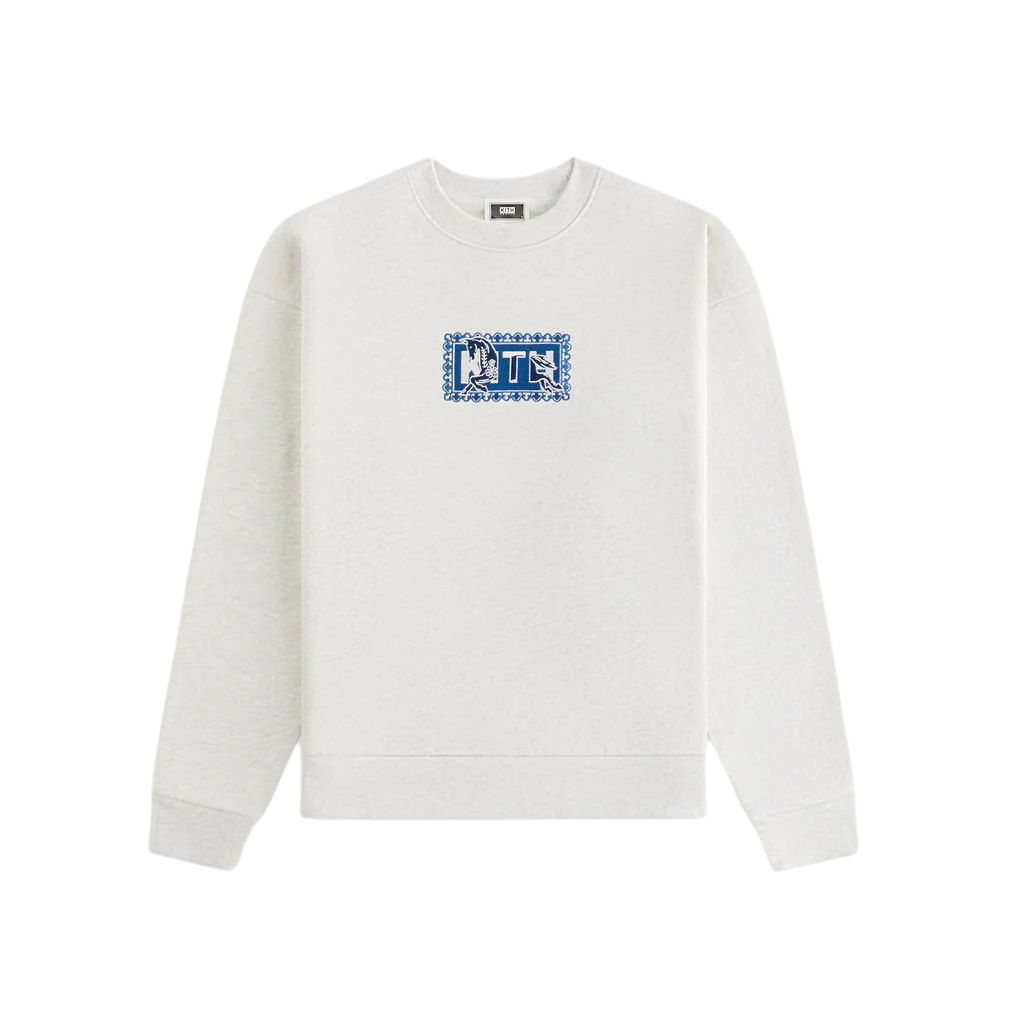 Kith Treats Year Of The Horse Nelson Crewneck Light Heather Grey Men Tops KHT030223-002