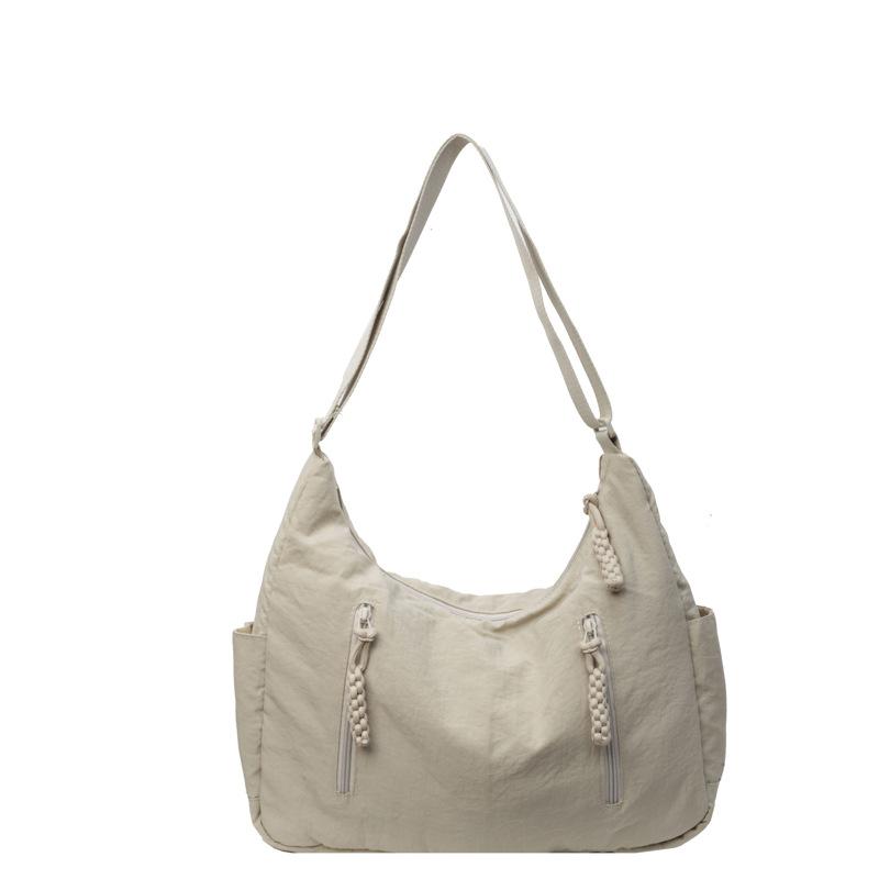Delicate Shoulder Bag Casual Satchel Sling Purse Nylon Crossbody Bag for Travel and Outdoor Activity Burgundy