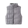 Kaslead New Women clothes Western Style Fashion Simple and Versatile Knitted Cotton-Padded Coat Vest 6318224