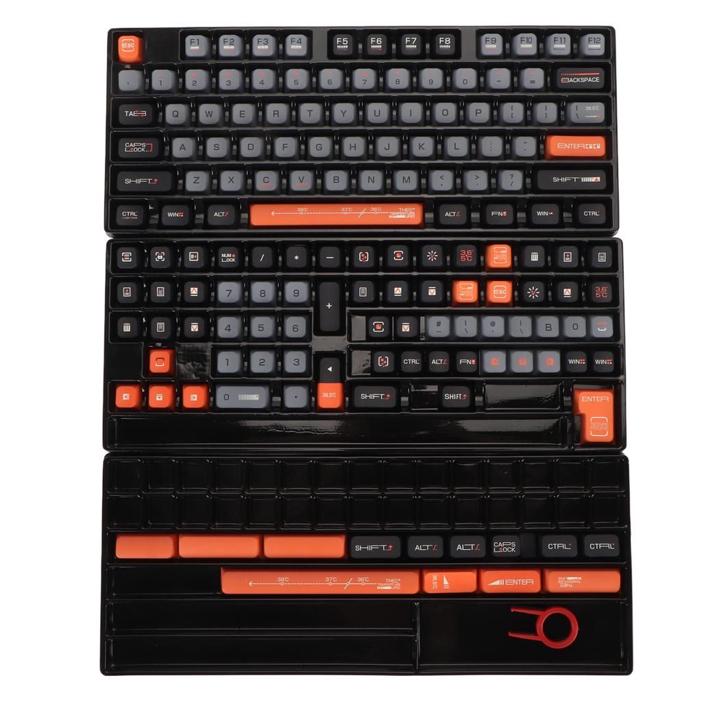 154 Колпачка PBT XDA Высота Пятисторонняя Термосублимация Колпачки для Механической Клавиатуры для 61 87 98 104 108 Клавиш