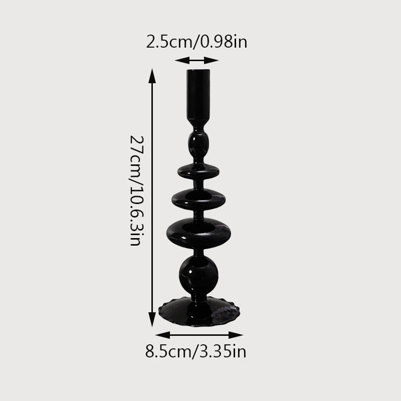Подсвечники из пузырькового стекла Table Room Черные подсвечники Подсвечник Подсвечник