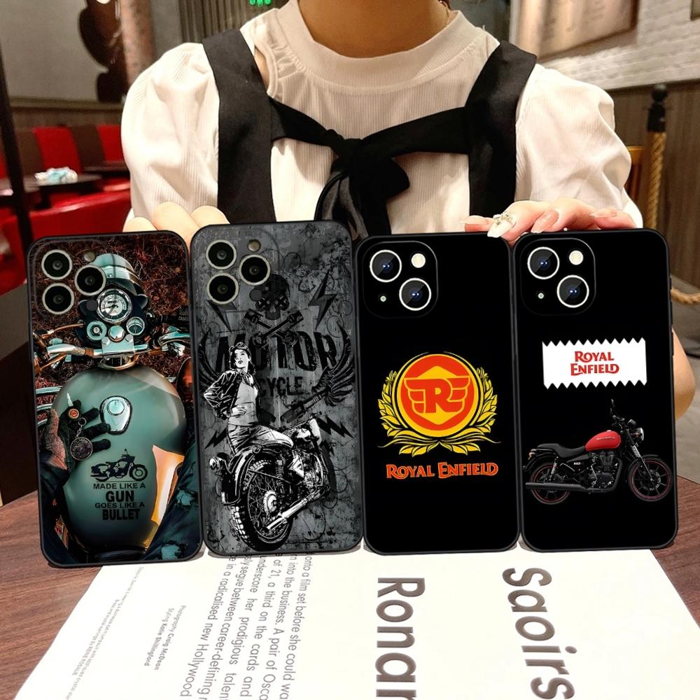 Чехол для телефона R-Royals E-Enfields Для iPhone 17 Air 15 Pro Max 14 Pro 16 Plus 12 13 11 Xr X Xs 8 7 Plus Задняя крышка