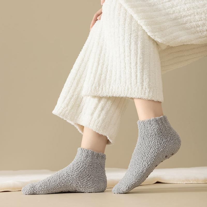 1/10 пар Осенне-зимние теплые носки для пола из кораллового флиса Домашние Милые Сладкие Женские Плюс Флисовые носки
