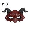Unique Dark Devil Mask Demon Horn Mask, Halloween Head Cosplay Prop, Masquerade Lightweight Costume Face Party Horror Accessory, Carnival Trick