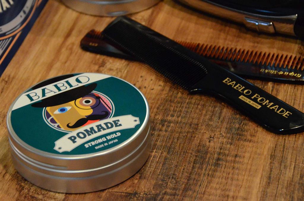 BABLO POMADE Оригинальная расческа для помады Сделано в Японии Мужская, Стайлинг, Парикмахерская,