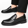 Весенняя модная и высококачественная новая мужская кожаная повседневная кожаная обувь Новая мужская остроносая деловая дышащая обувь Оксфорды