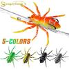SOUGAYILANG 5PCS-7G-7.5CM Fishing Lures Spider Baits with Hooks The New Soft Lure for Freshwater Saltwater Bass Bait Tackle