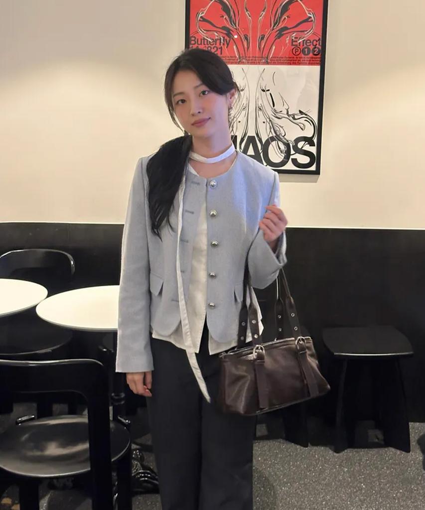 Круглая твидовая куртка Mixxo_Miwjkg32Pb