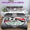 Egyptian Football Association Pattern Bedding,Quilt Set Quilt Cover Pillowcase Home Birthday Gift (1*duvet cover+2*pillowcase,without core)