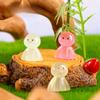 Micro Landscape Decoration Colorful Cartoon Rainy Day Doll Glow-in-the-dark Resin Decoration Office Desktop Car Accessories