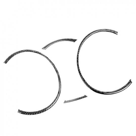 4 шт. Накладки на панель спидометра из углеродного волокна для Mitsubishi Lancer EVO X MR 2008-15