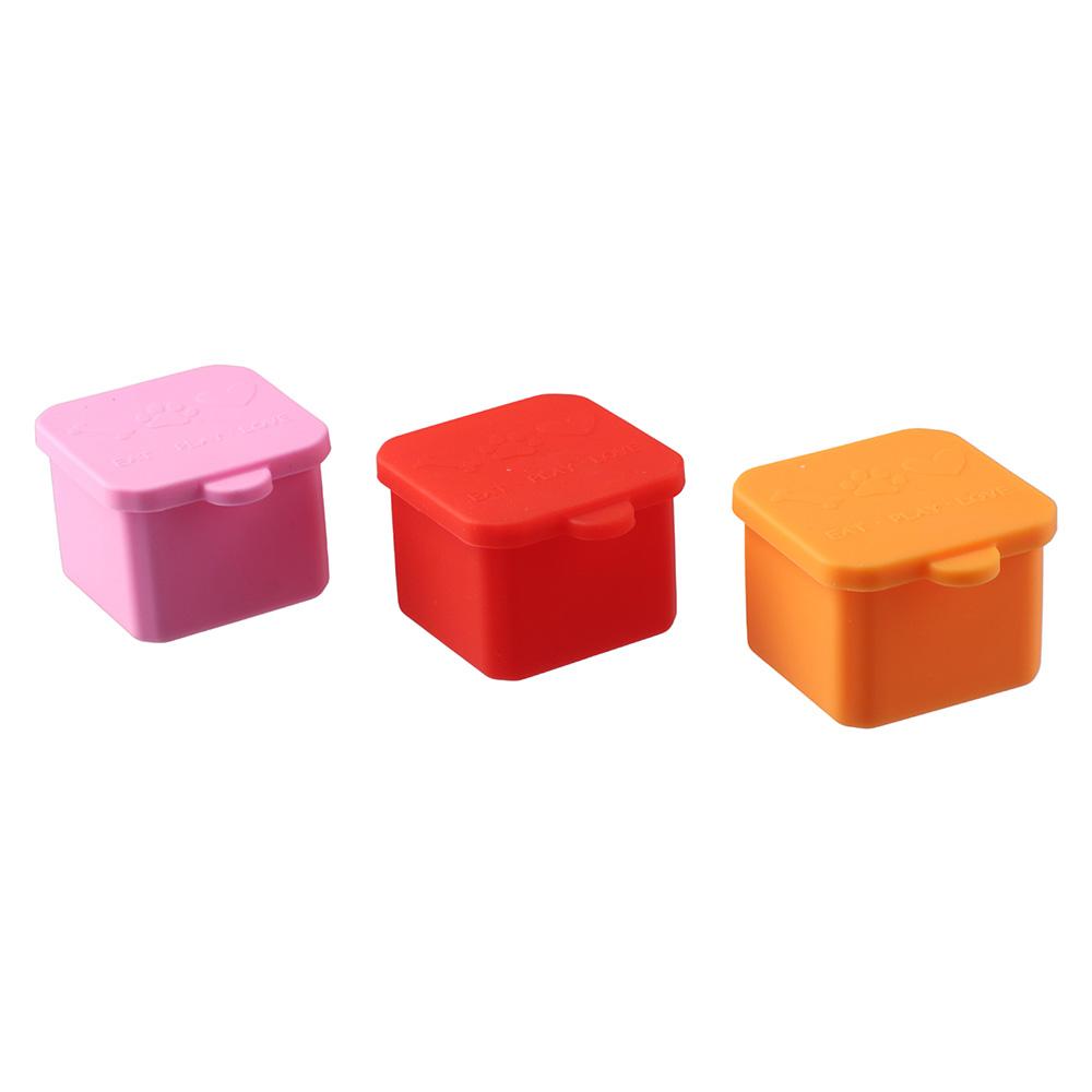 1/3 шт. Силиконовый контейнер для распределения еды Красный/Розовый/Фиолетовый/Зеленый/Оранжевый/Синий Контейнеры для ланч-бокса Пикник
