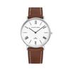 [ЧАСЫ CARVEN] ЧАСЫ CARVEN Мужские кожаные часы CV645-WH/BR