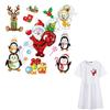 Christmas Style Patches On Clothing Washable Heat Transfer Handmade Sticker For Children DIY Parches