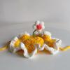 Pet Cat Springfield Flower Hat, Wool Dog Cat Headgear Finished Headgear Decoration Hand-woven Cute Drag Cat Accessories