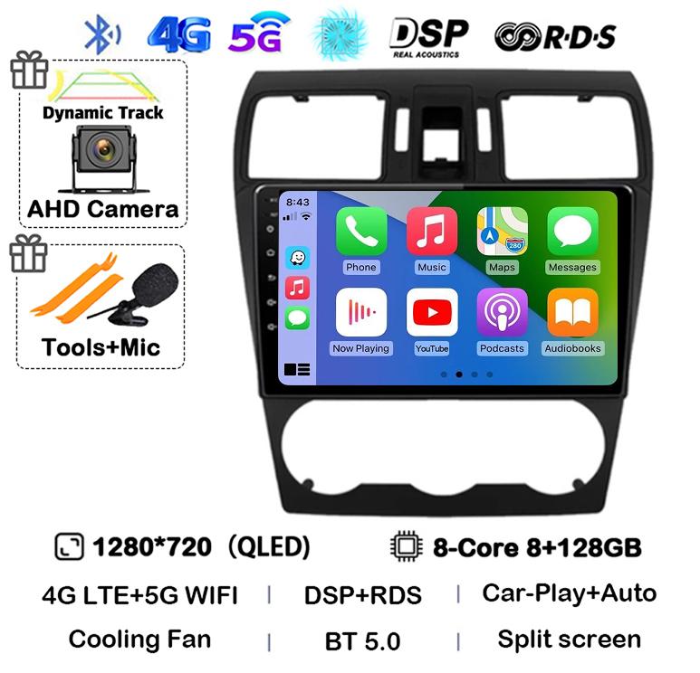 Android 14 Carplay Для Subaru Forester 4 SJ XV 2012 2013 2014 2015 Автомагнитола Мультимедийный проигрыватель GPS Стерео Камера 360 Головное устройство