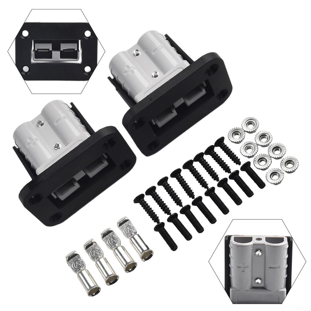 2PC для Anderson-Plug Flush Mount 50Amp Монтажный кронштейн Панель-крышка для каравана