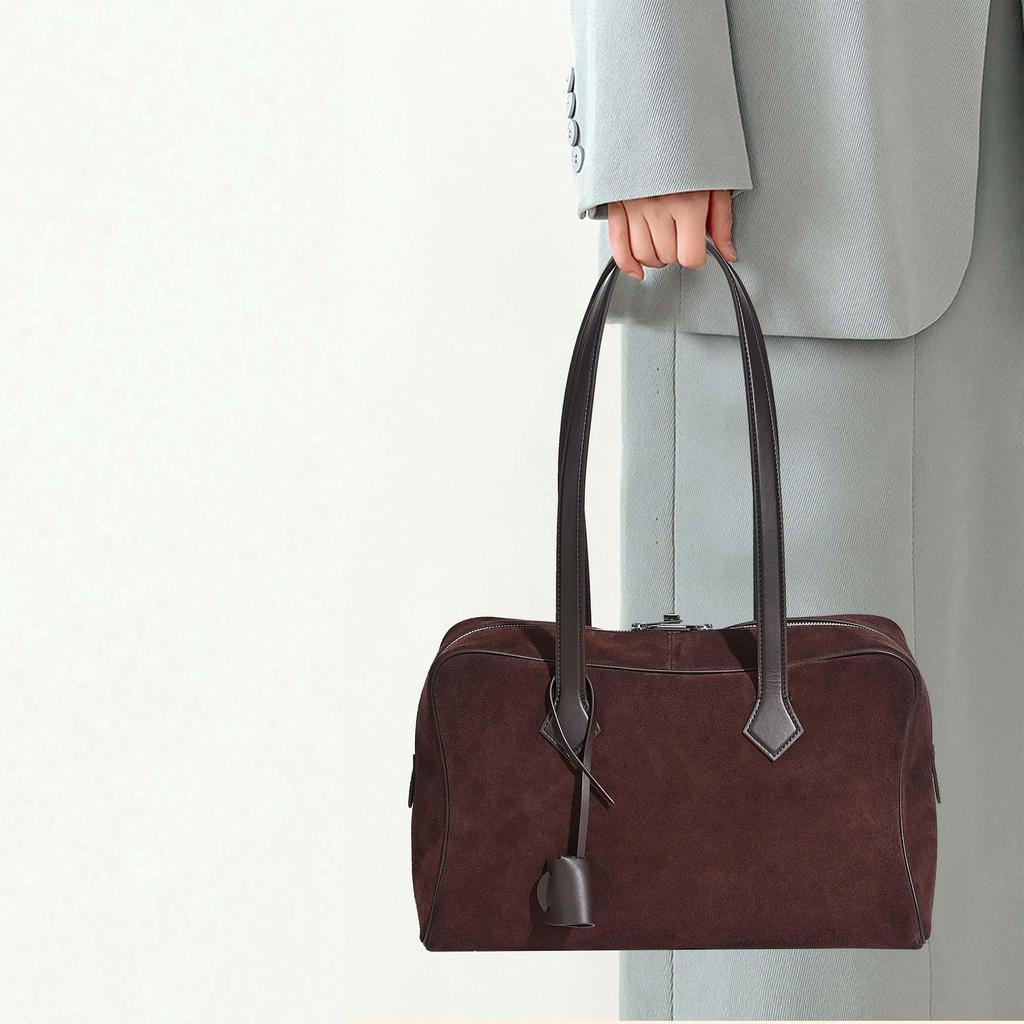 2025 Женская сумка-тоут из натуральной коровьей кожи - Сумка на плечо Victoria, сумка для боулинга