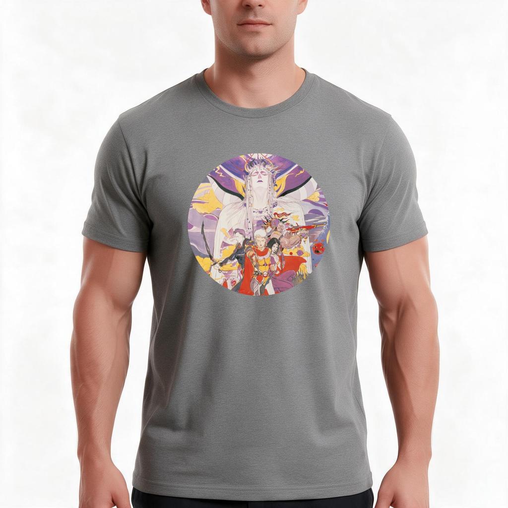 Ff Classic Retro Art Tshirt Summer Casual Cotton Tee Oversized Streetwear Tops Vintage Graphic Print Loose Fit Short Sleeve