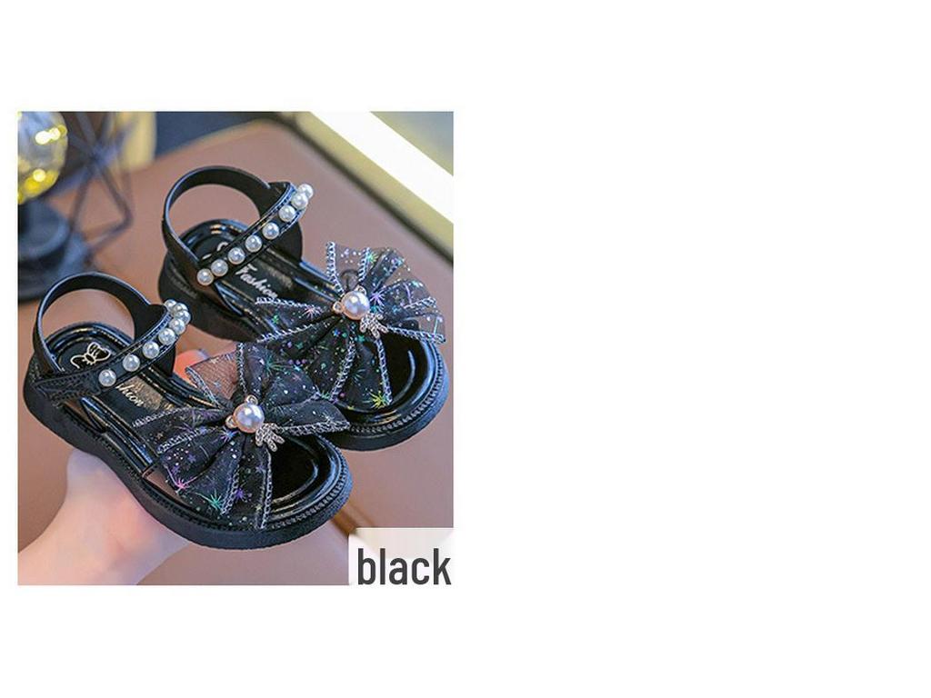 2024 Girls' Velcro Princess Sandals - Soft Sole, Bowknot Design, Available In Small, Medium, Large for Kids