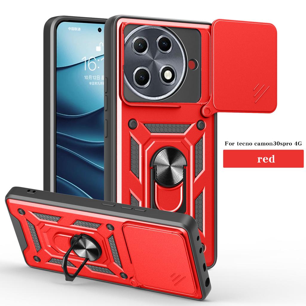 Чехол для Tecno Camon 30S Чехол-книжка для Tecno Camon 30S Pro Магнитное кольцо-держатель Бронированный чехол для телефона Защитная крышка с защитой камеры