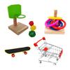 Bird Training Toys Parrot Toy Basketball Stacking Rings for Lovebird Conure