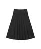 Miseki Seoul Layered Pleats Maxi Skirt Black
