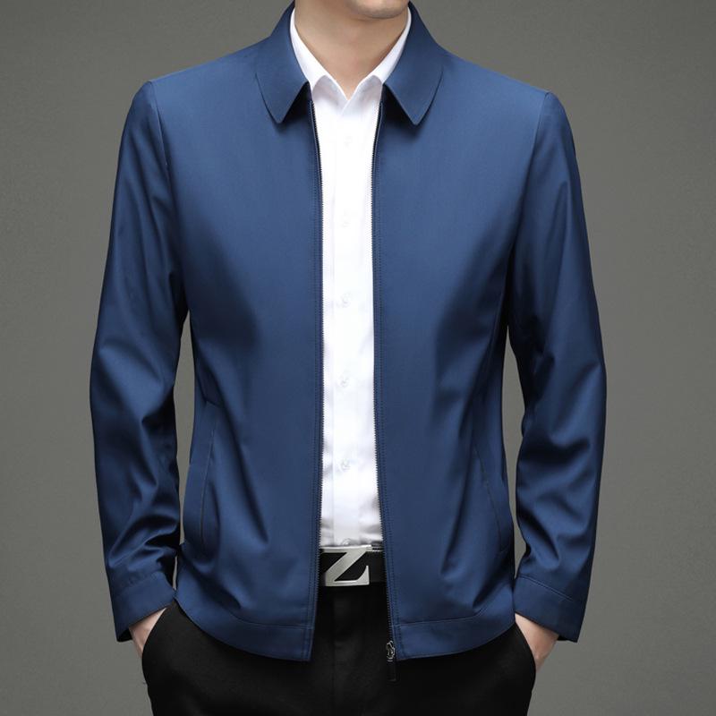 2025 Fall/Winter Men's Casual Business Jacket - Lapel Dad Style Top, Hot-Selling Outerwear