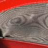[Pre-Owned] Padlock Metal Lock Buckle Bag Floral Bird Print Vintage Logo Canvas Leather Chain Wallet Handheld Shoulder Bag Clutch - Very Good #1106KB5
