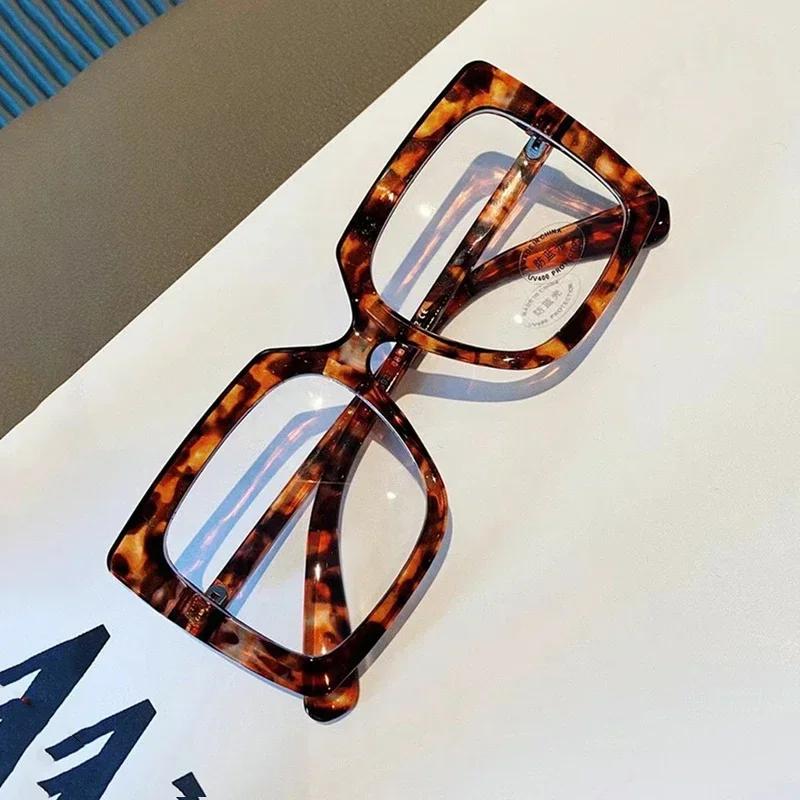 Большая квадратная оправа анти-синий свет очки женские модные компьютерные очки прозрачные оптические очки очки