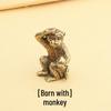 3D Подвеска со Знаками Зодиака: Аксессуар-брелок для ключей автомобиля из чистой латуни и меди