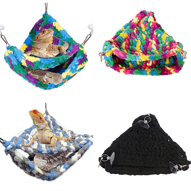 Кровать для ящерицы, попугай, хомяк, маленькое животное, мягкий гамак, коврики для рептилий, кровать для сна для маленьких питомцев, геккон, ящерица, дракон, качели, подвесная кровать