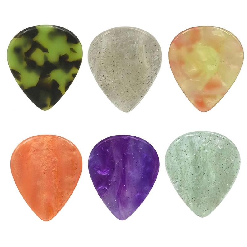 Набор из 5 медиаторов для гитары плектр и коробка смола текстура дерева для начинающих профессионалов акустическая электрическая бас-гитара