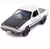 1/28 Scale Toyota AE86 Initial D Model Car, Zinc Alloy Pull Back Toy Car with Sound and Light for Kids Boy Girl Gift
