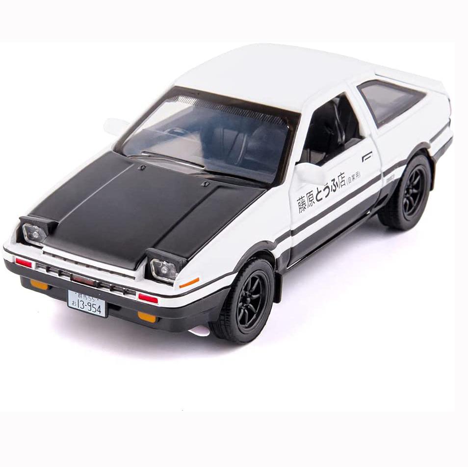 1/28 масштаб Toyota AE86, начальная модель автомобиля D, игрушечный автомобиль из цинкового сплава со звуком и светом для детей, подарок для мальчиков и девочек