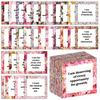 60Pcs Floral Affirmation Cards Pink, Daily Motivational Quote Set for Women, Inspiring Kindness Gratitude Notes, Gift Supplies