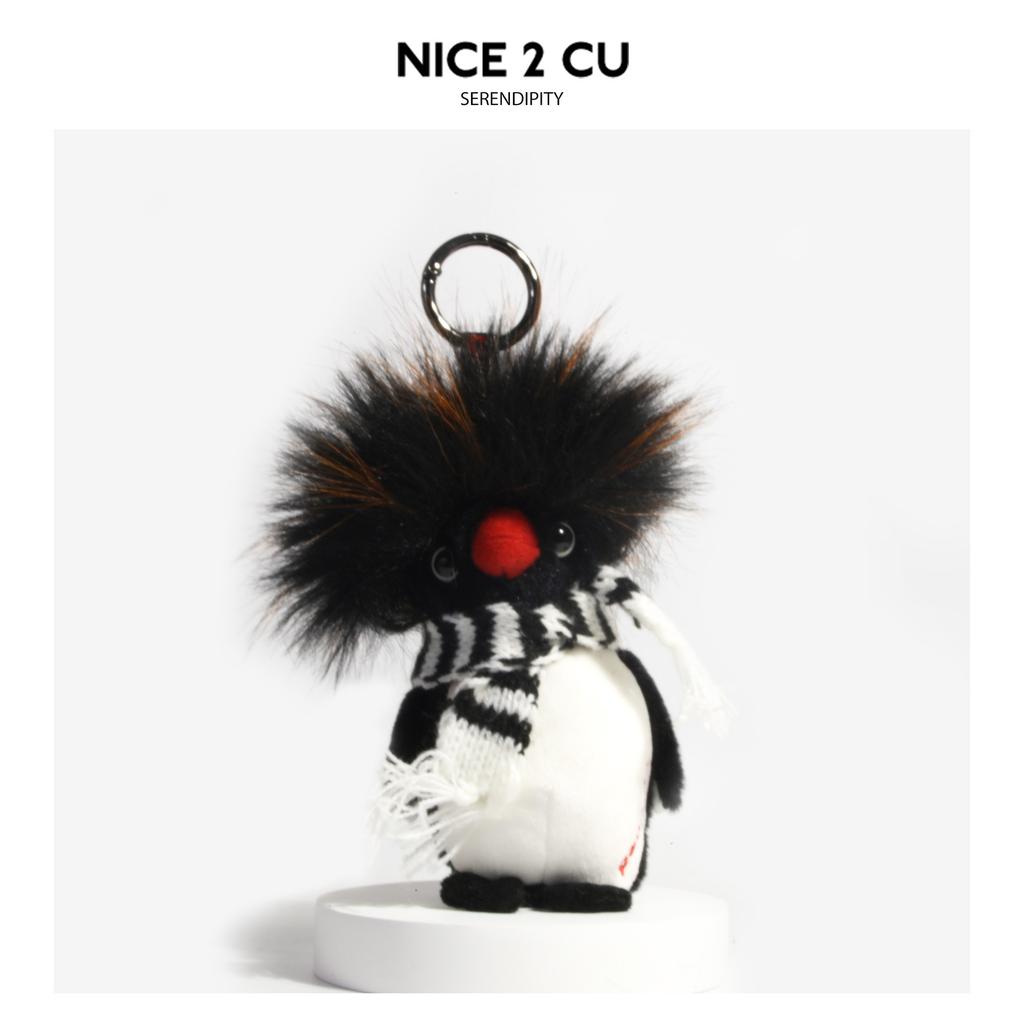 Cute Frizzy Hair Scarf Penguin Fun Backpack Pendant Multiple Styles Doll Keychain Decoration Plaything Animation Periphery Surprise Present