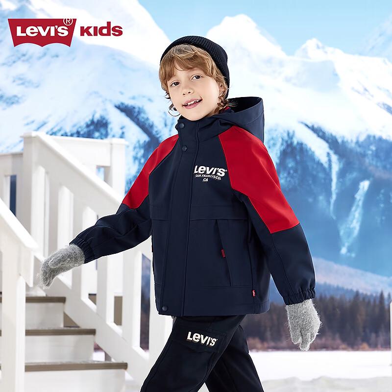 Levi's Детская ветровка с капюшоном на флисовой подкладке