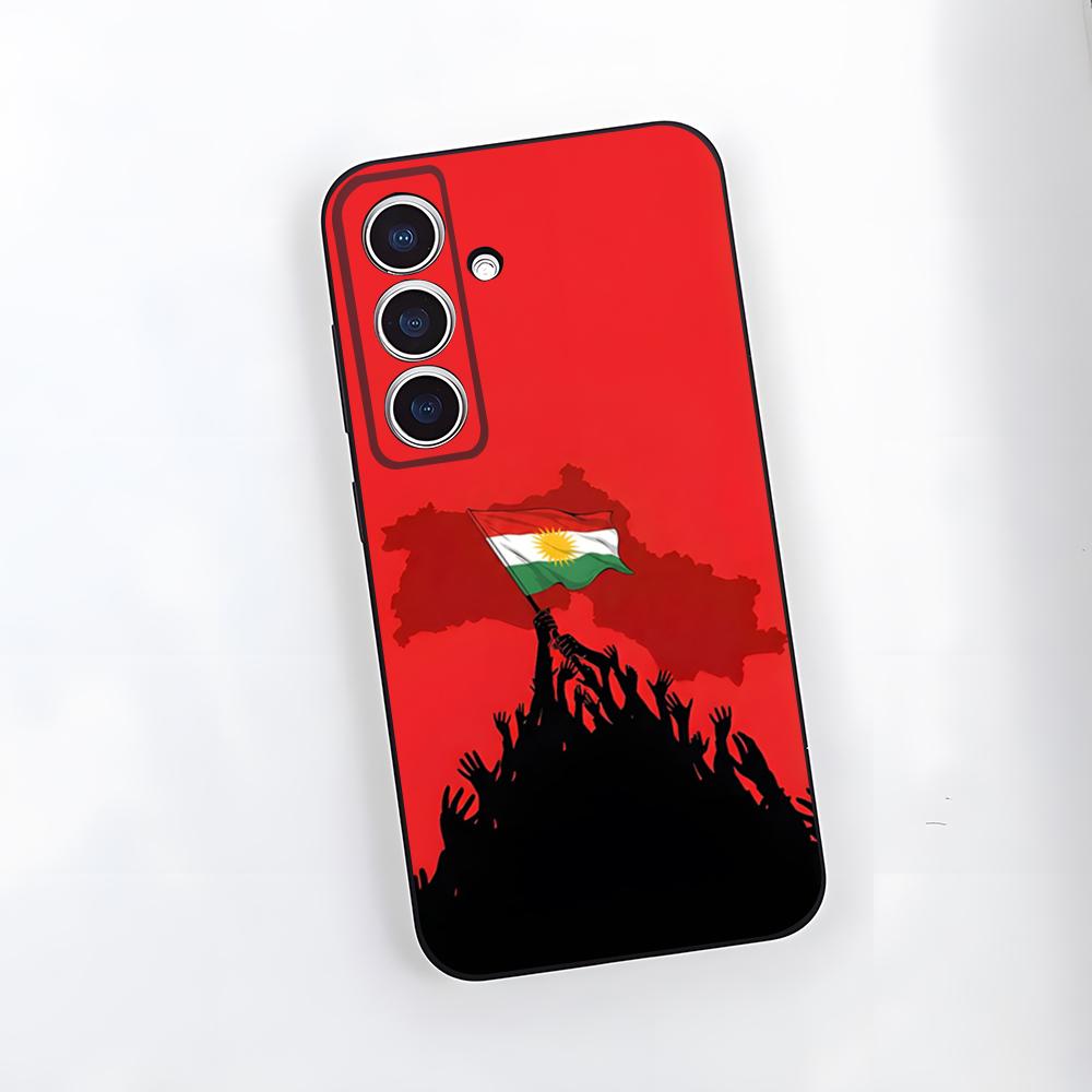 Чехол для телефона с флагом Курдистана для Samsung A25 A13 A33 5G A54 A36 A35 A56 A52 A14 Ударопрочный мягкий чехол