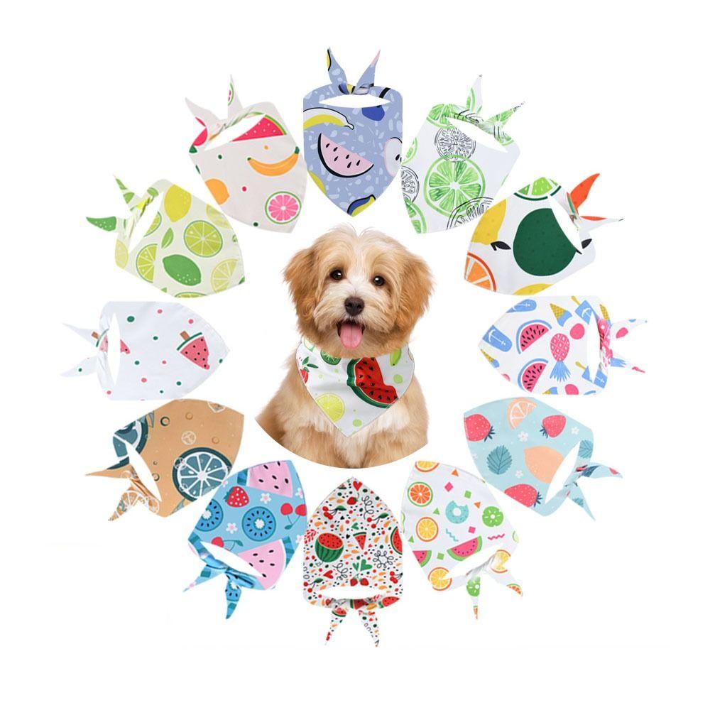 Washable Dog Scarf Cotton Cat Bibs New Pet Bandana Puppy