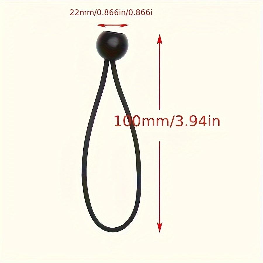 10Pcs Outdoor Tent Tie-Down High Elasticity Rope With Plastic Ball, Elastic Rope With Ball For Trampoline And Luggage